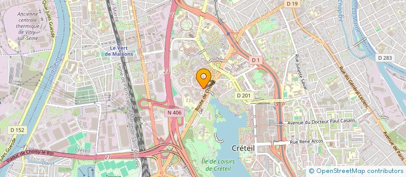 localisation de l'entreprise EVIMERIA à CRETEIL