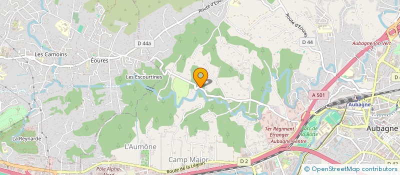 localisation de l'entreprise EVIMERIA à AUBAGNE