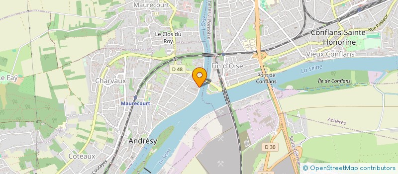 localisation de l'entreprise EVIMERIA  ANDRESY