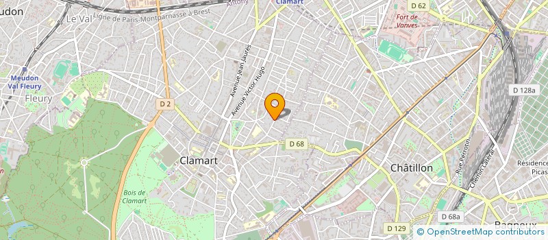 localisation de l'entreprise EVIMERIS à CLAMART