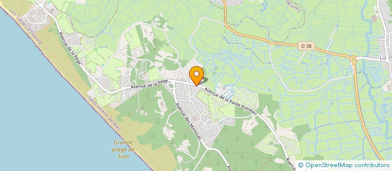 localisation de l'entreprise EVIMMO à SAINT-HILAIRE-DE-RIEZ