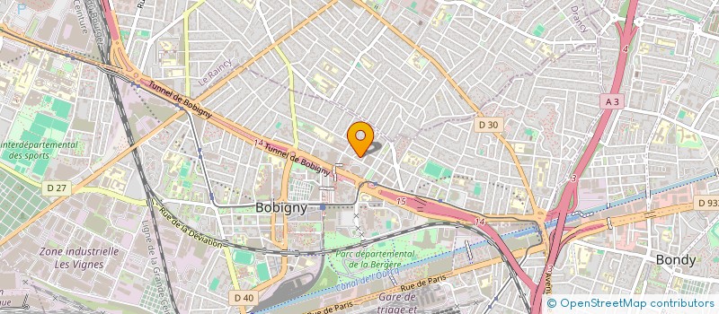 localisation de l'entreprise EVIMMO  BOBIGNY