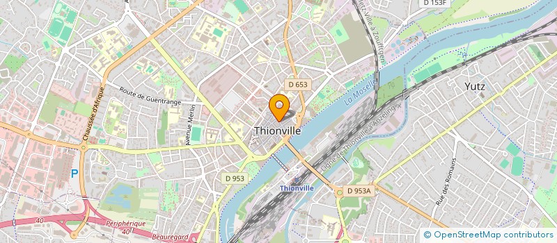 localisation de l'entreprise EVIN à THIONVILLE