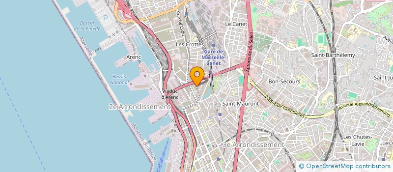 localisation de l'entreprise EVIN à MARSEILLE