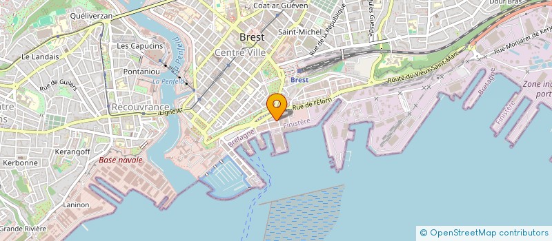 localisation de l'entreprise EVIN à BREST