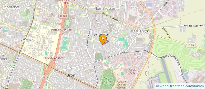 localisation de l'entreprise EVIN à BRON