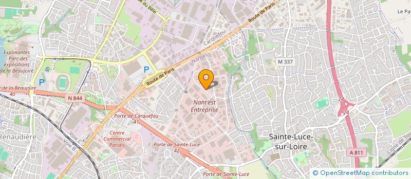 localisation de l'entreprise EVIN BAT à NANTES