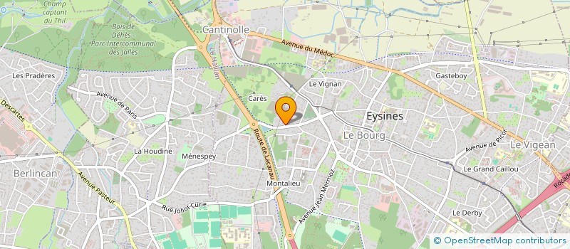 localisation de l'entreprise EVIN NETTOYAGE à EYSINES