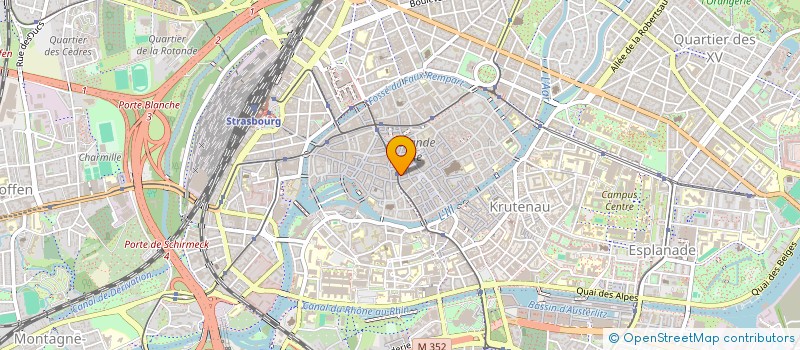 localisation de l'entreprise EVINA à STRASBOURG