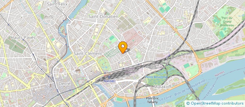 localisation de l'entreprise EVINCAT à NANTES