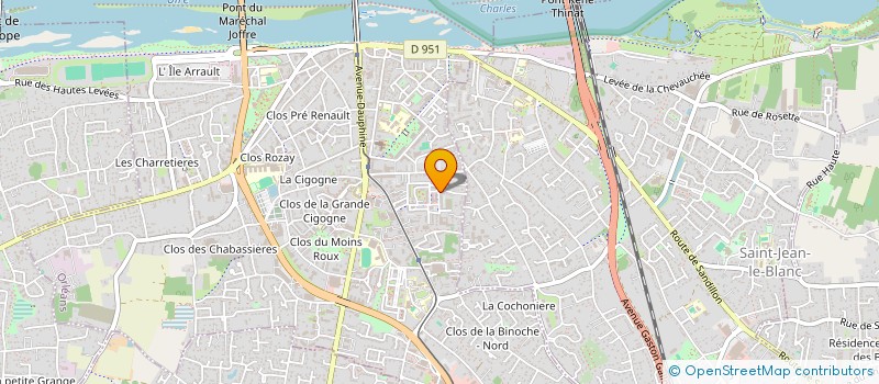 localisation de l'entreprise EVINDAR à ORLEANS
