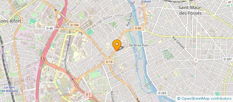 localisation de l'entreprise EVINE  CRETEIL