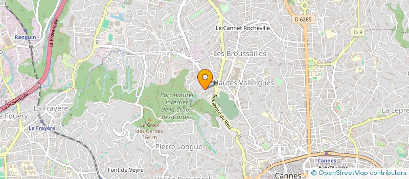 localisation de l'entreprise EVINENCE à CANNES