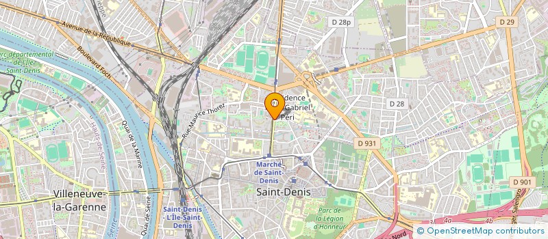 localisation de l'entreprise EVINGEL à SAINT-DENIS