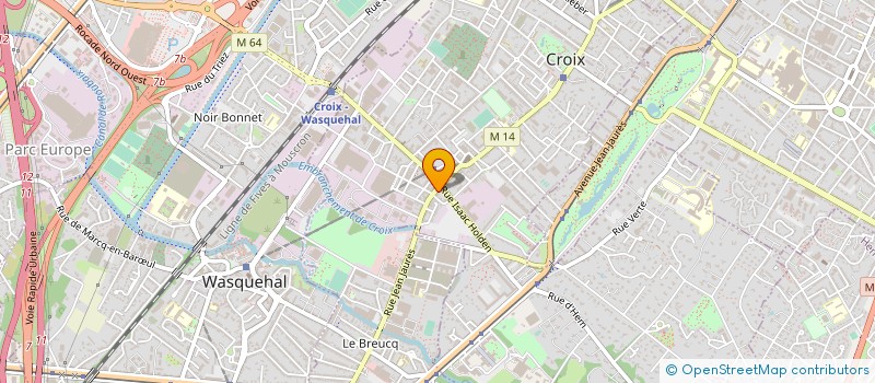 localisation de l'entreprise EVINITE à CROIX