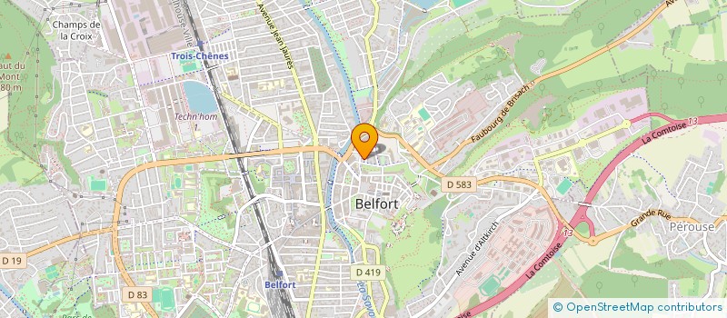 localisation de l'entreprise EVINRUDE  BELFORT