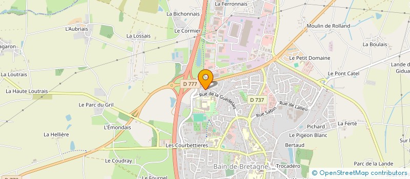 localisation de l'entreprise EVINTIUM  BAIN-DE-BRETAGNE