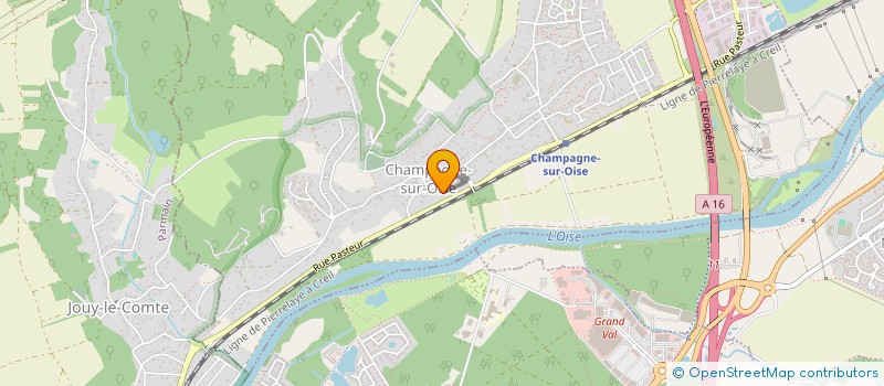 localisation de l'entreprise EVIPRO  CHAMPAGNE-SUR-OISE