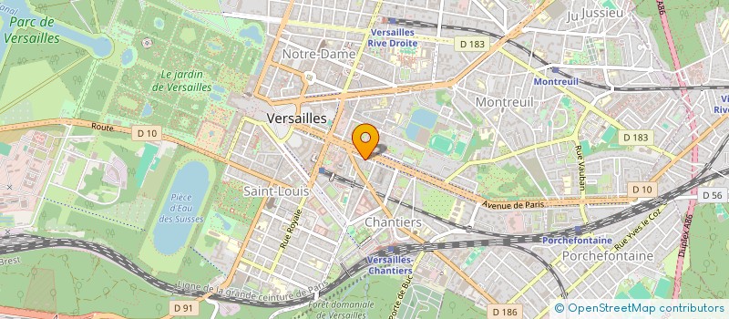 localisation de l'entreprise EVIS FINANCES à VERSAILLES
