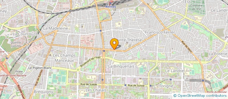 localisation de l'entreprise EVISA-TIF à RENNES