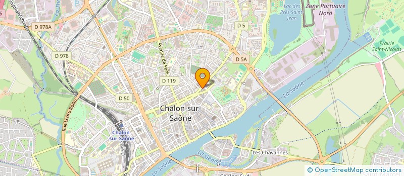 localisation de l'entreprise EVISSA à CHALON-SUR-SAONE
