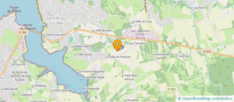 localisation de l'entreprise EVIT KOROLL à SAINT-BRIAC-SUR-MER