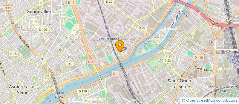 localisation de l'entreprise EVITA à ASNIERES-SUR-SEINE
