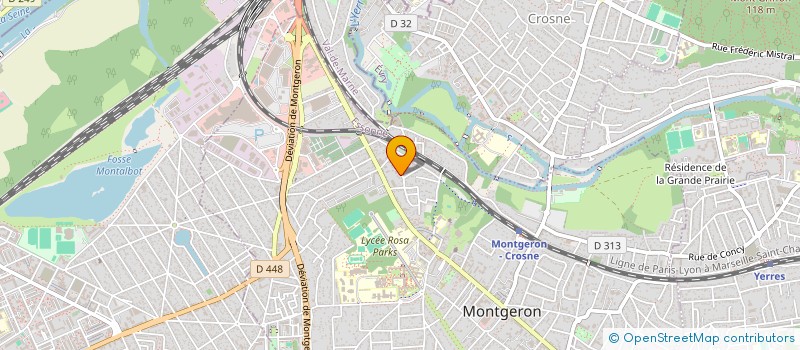 localisation de l'entreprise EVIVA à MONTGERON