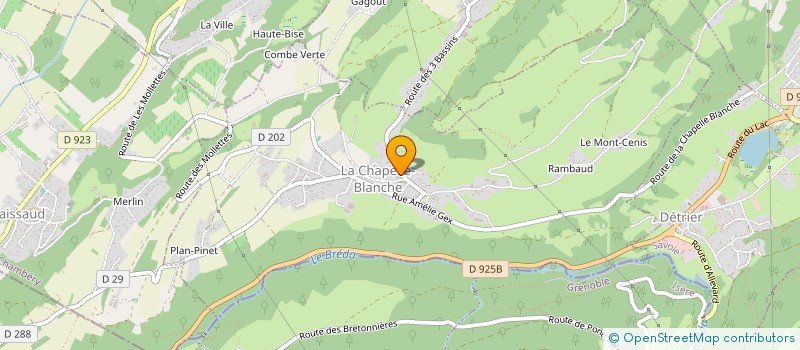 localisation de l'entreprise EVIVA TRAVEL  LA CHAPELLE-BLANCHE