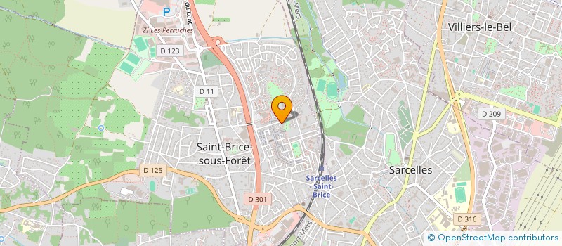 localisation de l'entreprise EVIZ à SAINT-BRICE-SOUS-FORET