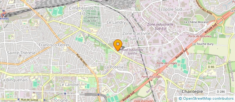 localisation de l'entreprise EVJ EVENTS à RENNES