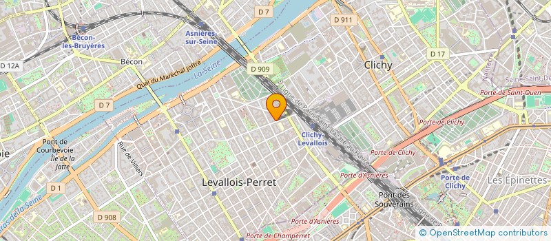 localisation de l'entreprise EVJD HABITAT à LEVALLOIS-PERRET