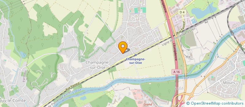 localisation de l'entreprise EVJS  CHAMPAGNE-SUR-OISE