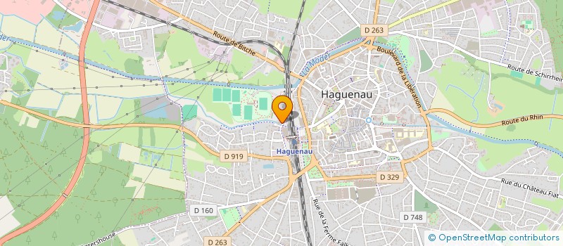 localisation de l'entreprise EVL FORMATION  HAGUENAU