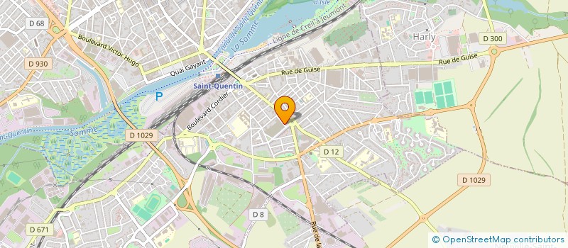 localisation de l'entreprise EVLA à SAINT-QUENTIN