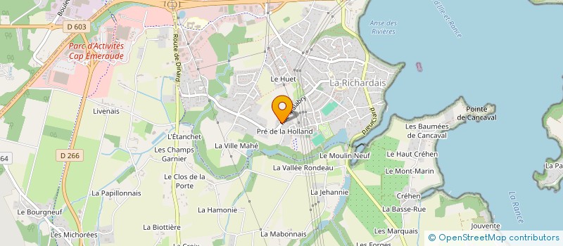 localisation de l'entreprise EVLEDA  LA RICHARDAIS