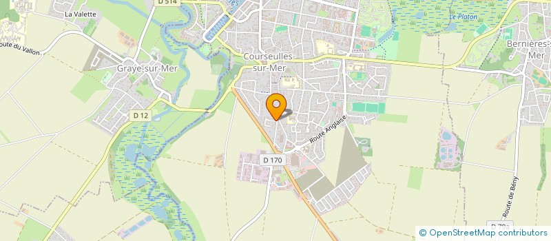 localisation de l'entreprise EVLICOM  COURSEULLES-SUR-MER