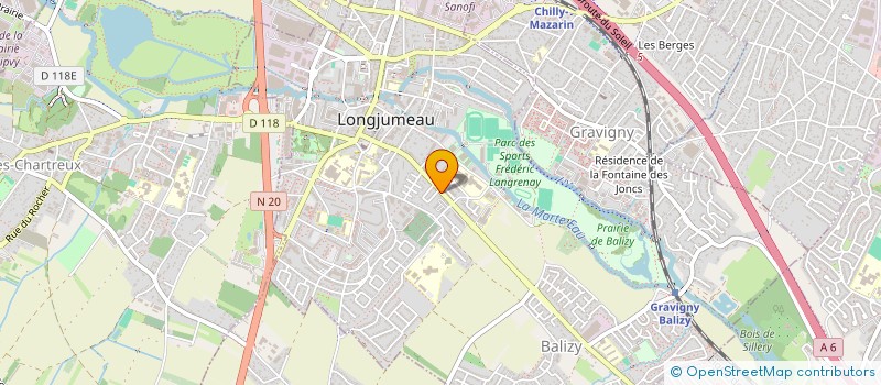 localisation de l'entreprise EVLM à LONGJUMEAU