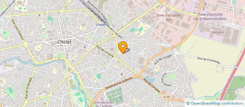 localisation de l'entreprise EVLM à CHOLET