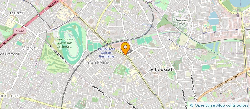 localisation de l'entreprise EVLO FINANCE  LE BOUSCAT