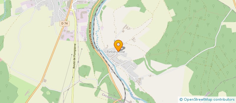 localisation de l'entreprise EVM  REBEUVILLE