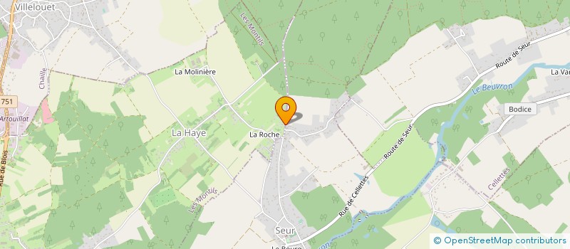 localisation de l'entreprise EVM  CORMERAY