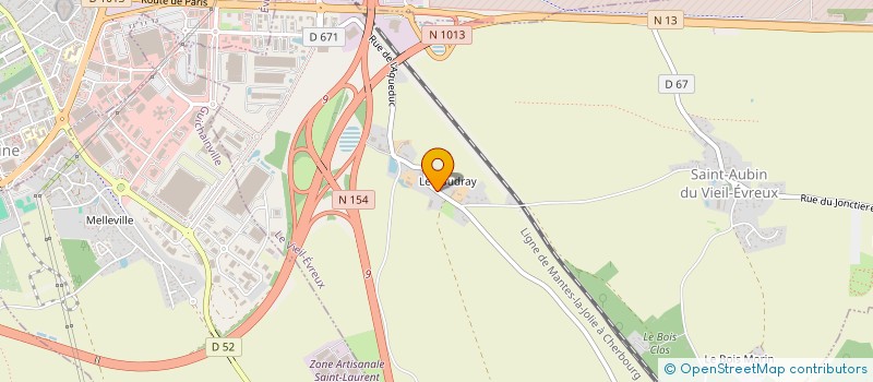 localisation de l'entreprise EVMD  LE VIEIL-EVREUX