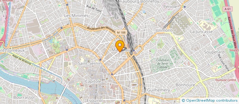 localisation de l'entreprise EVMT à TOULOUSE