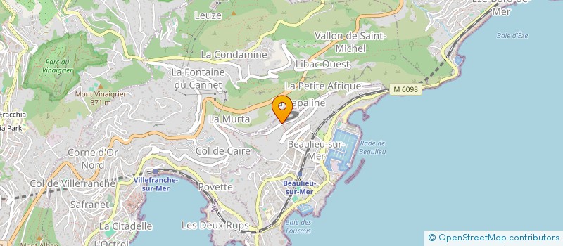 localisation de l'entreprise EVNM 2  BEAULIEU-SUR-MER