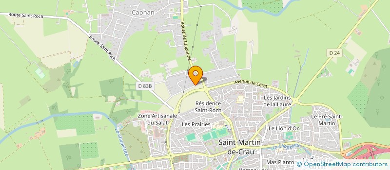 localisation de l'entreprise EVO 3 à SAINT-MARTIN-DE-CRAU