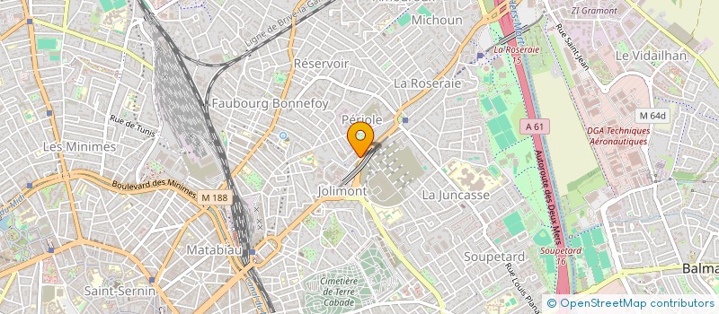 localisation de l'entreprise EVO + à TOULOUSE