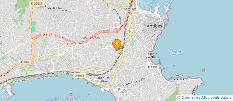 localisation de l'entreprise EVO-BIZZ à ANTIBES