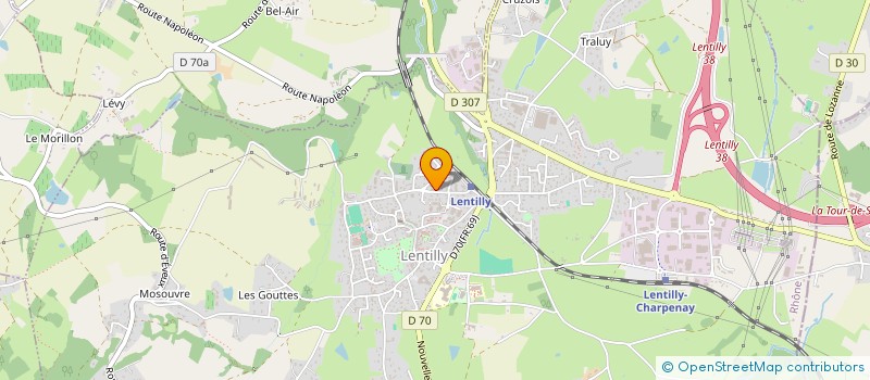 localisation de l'entreprise EVO CLOUD CONSULTING  LENTILLY