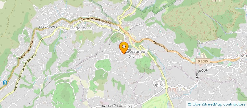 localisation de l'entreprise EVO & CO à CHATEAUNEUF-GRASSE